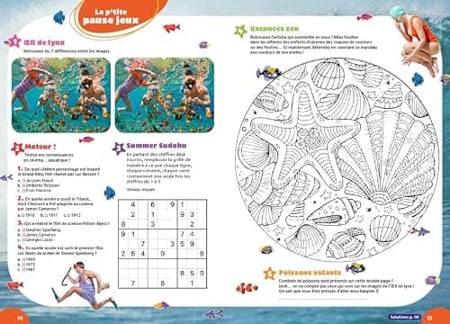 Cahier de vacances adultes 2025 - 150 jeux variés pour des moments 100% détente !