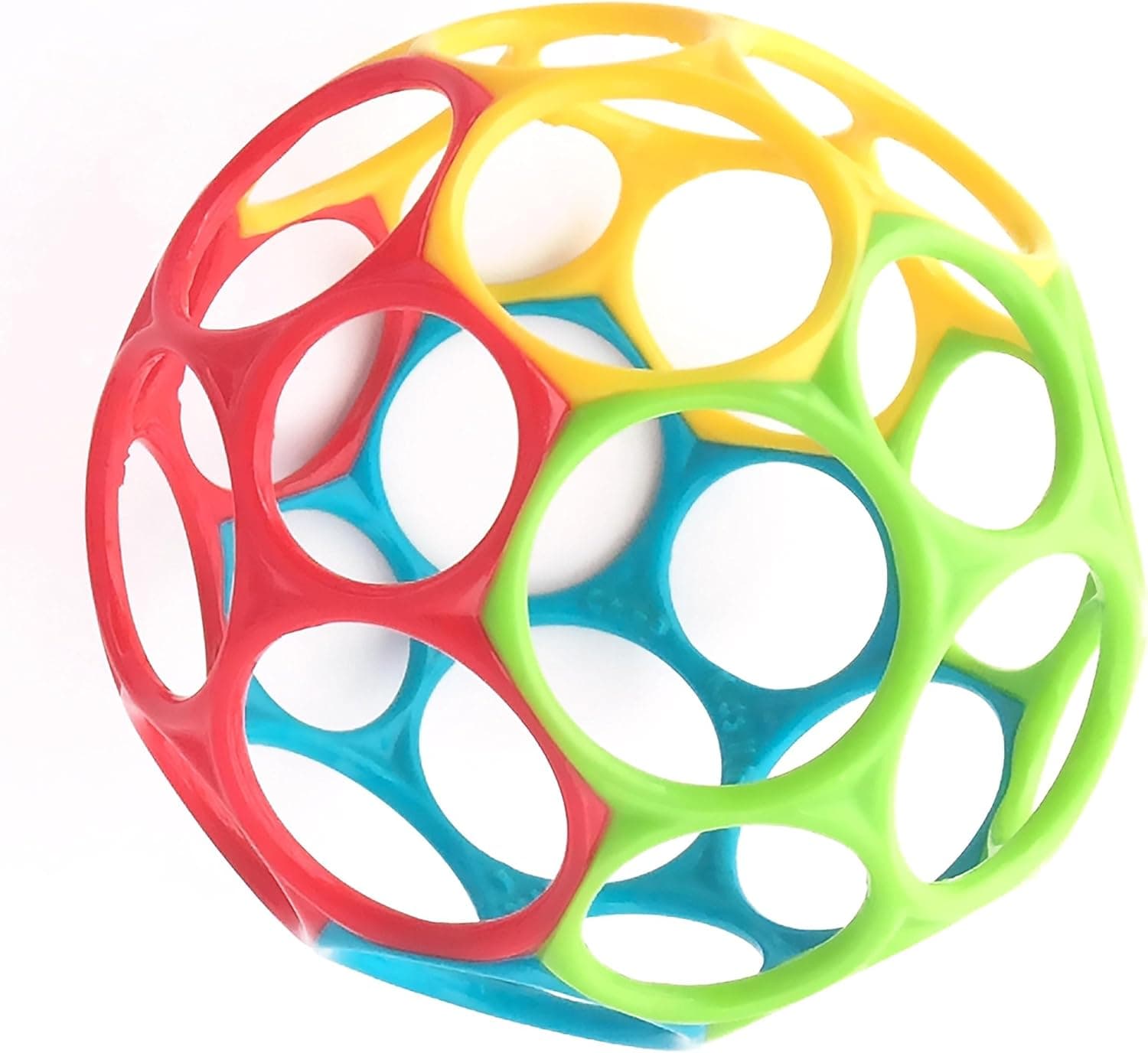 Bright Starts, Oball Classic, Balle Flexible et Facile à Manipuler, Jouet d'activité sensorielle pour Les Enfants de Tous âges, Multicolore