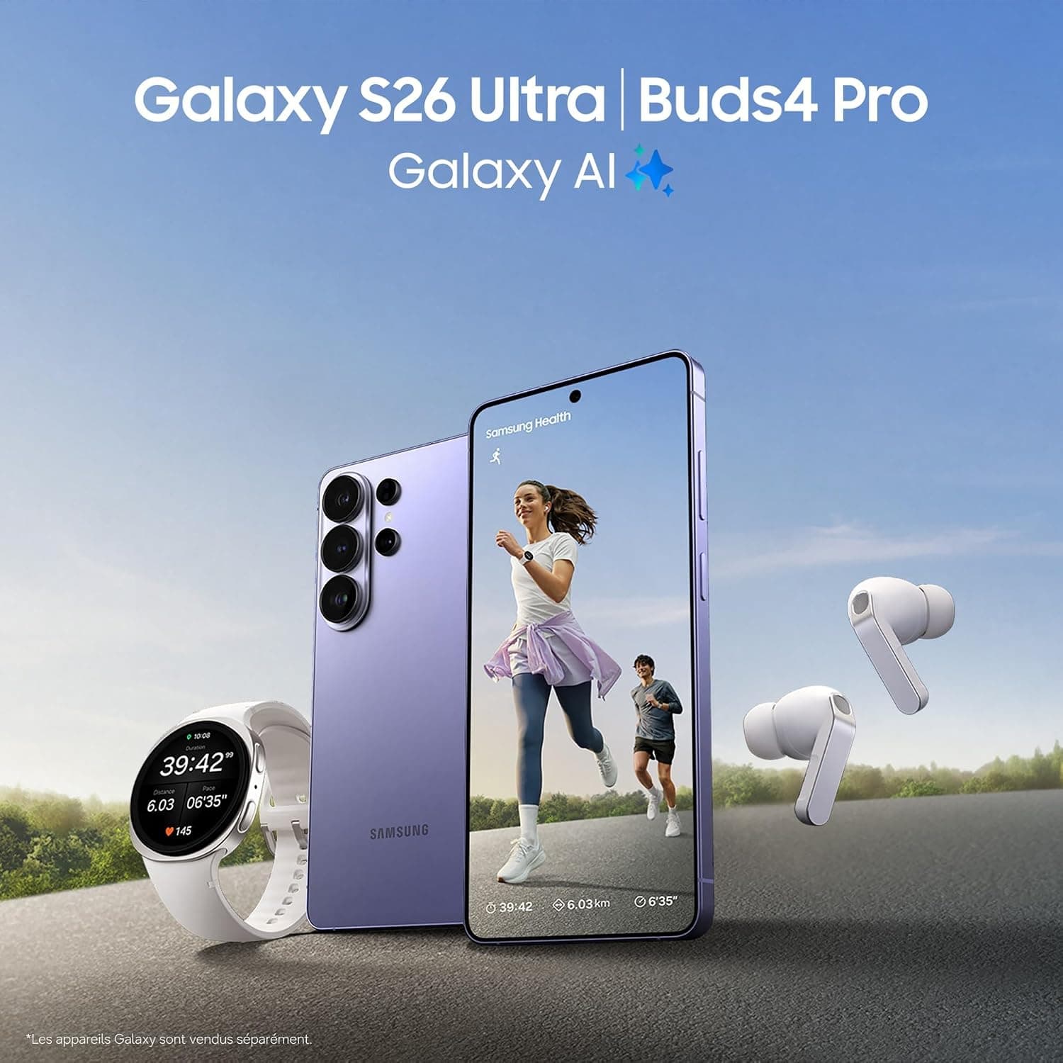 Samsung Galaxy S26 Ultra, Smartphone Android 5G avec Galaxy AI, 512 Go, Chargeur Secteur Rapide 25W Inclus, Smartphone déverrouillé, Noir, Version FR