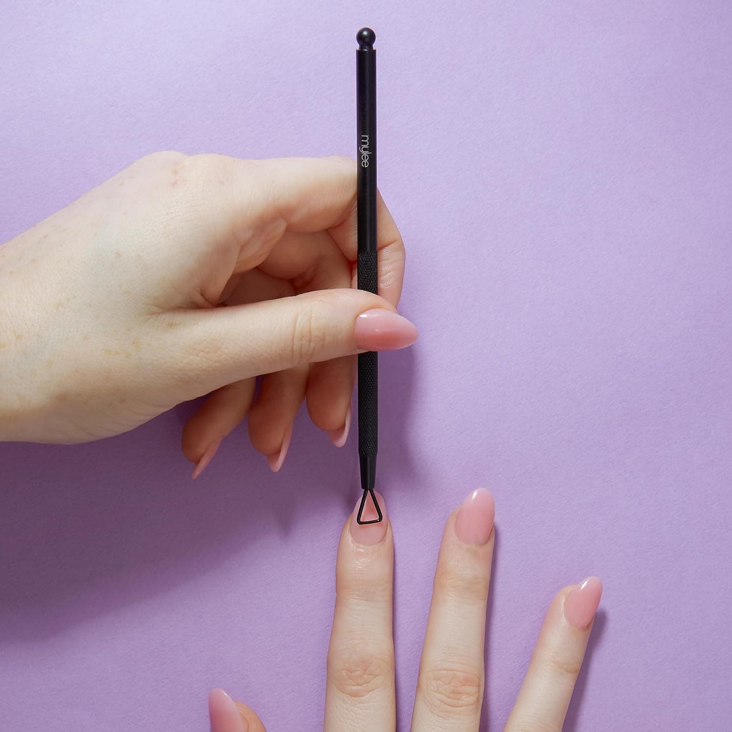 Mylee Grattoir à gel professionnel en acier inoxydable noir mat