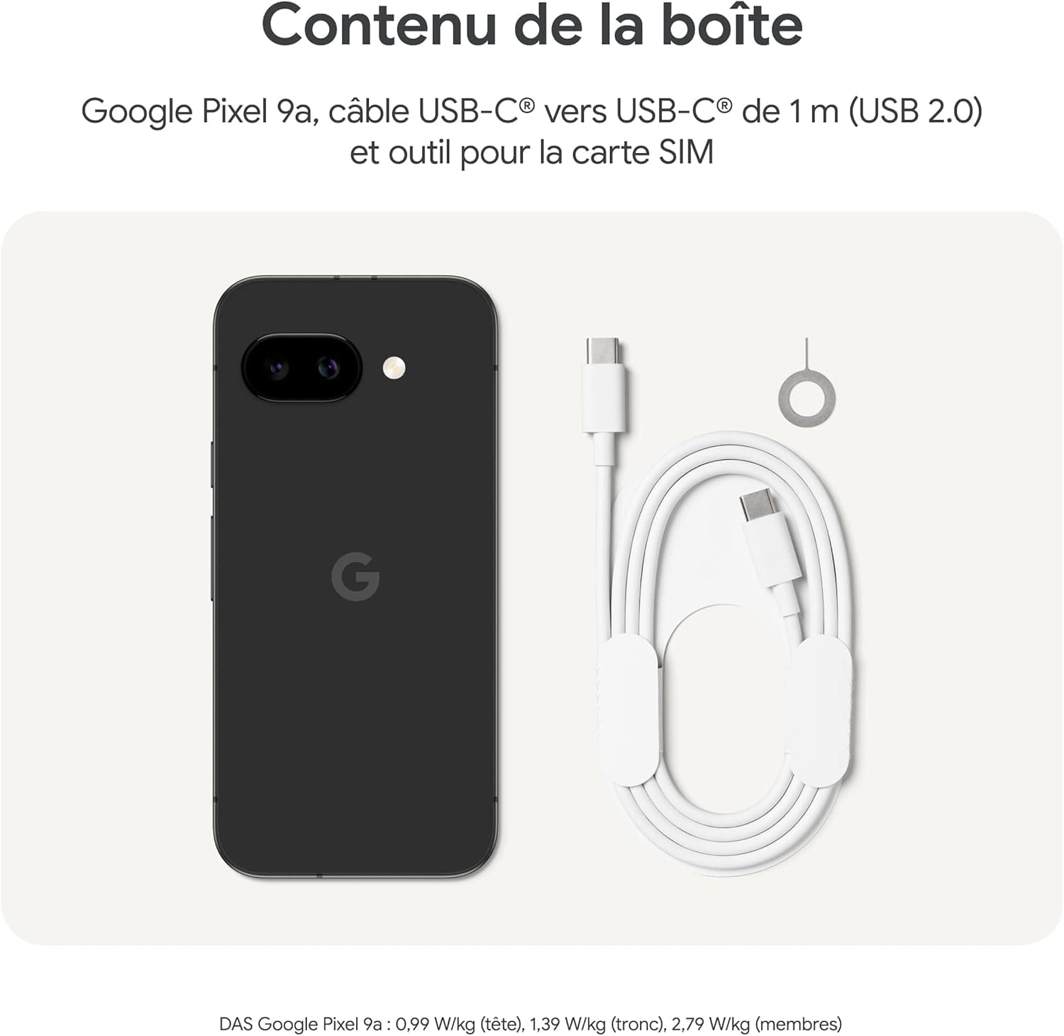 Google Pixel 9a – Smartphone Android débloqué avec Appareil Photo IA, Batterie Longue durée et sécurité Robuste – Noir Volcanique, 128GB