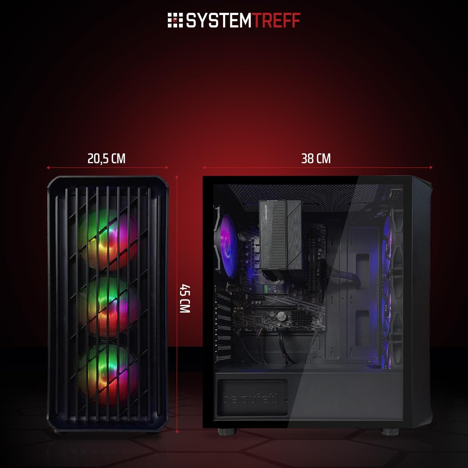SYSTEMTREFF PC Gamer - AMD Ryzen 7 5700X - RTX 5060 8Go
