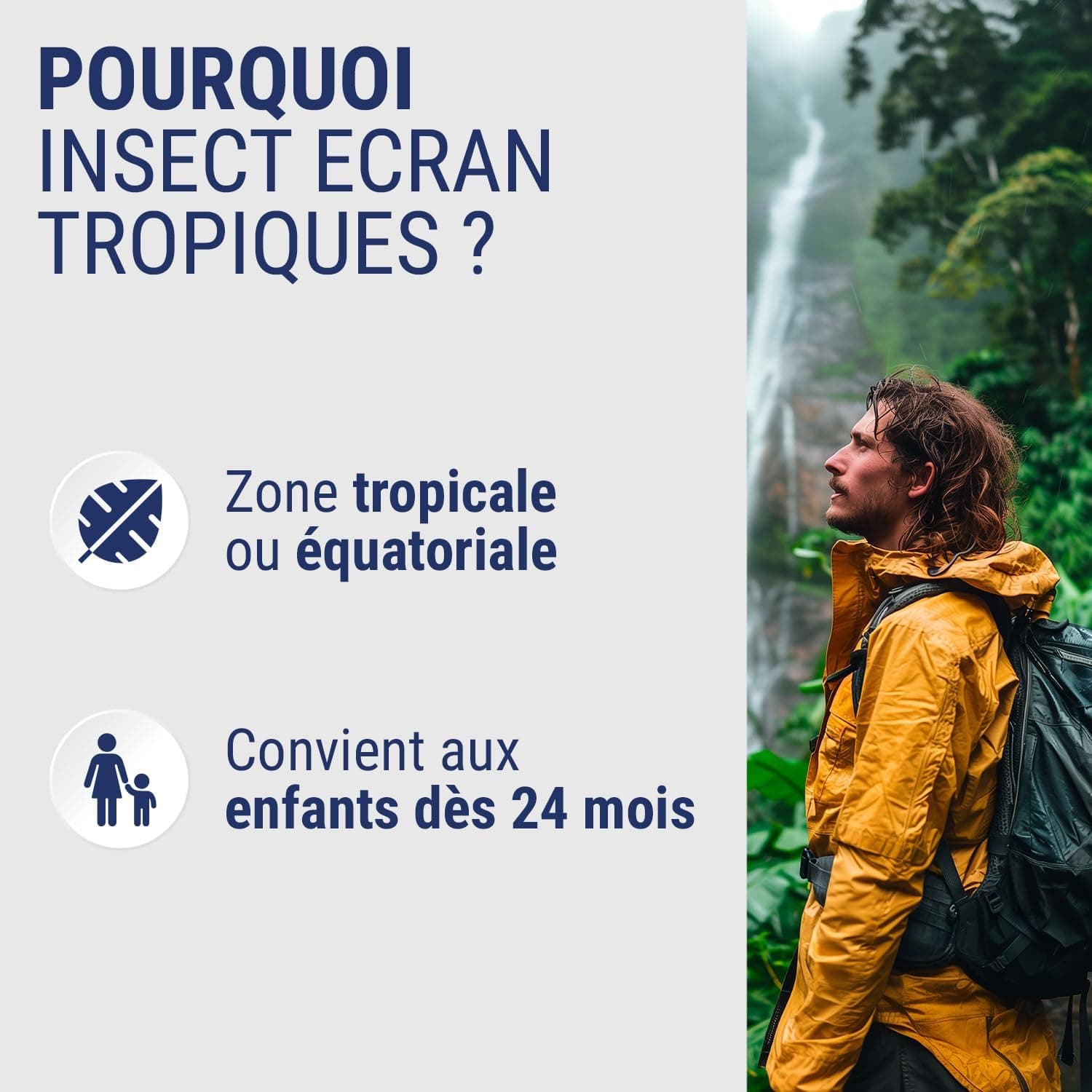 INSECT ECRAN Tropiques - Spray Anti-Moustiques Répulsif - 8H - 75 ml