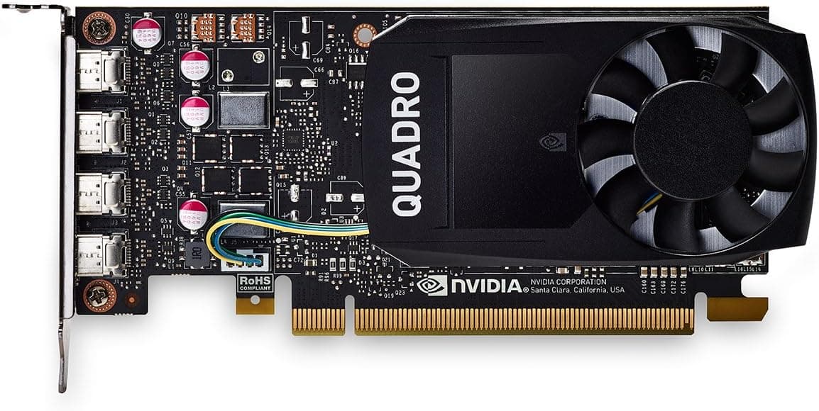 PNY VCQP1000-PB Carte Graphique NVIDIA Noir