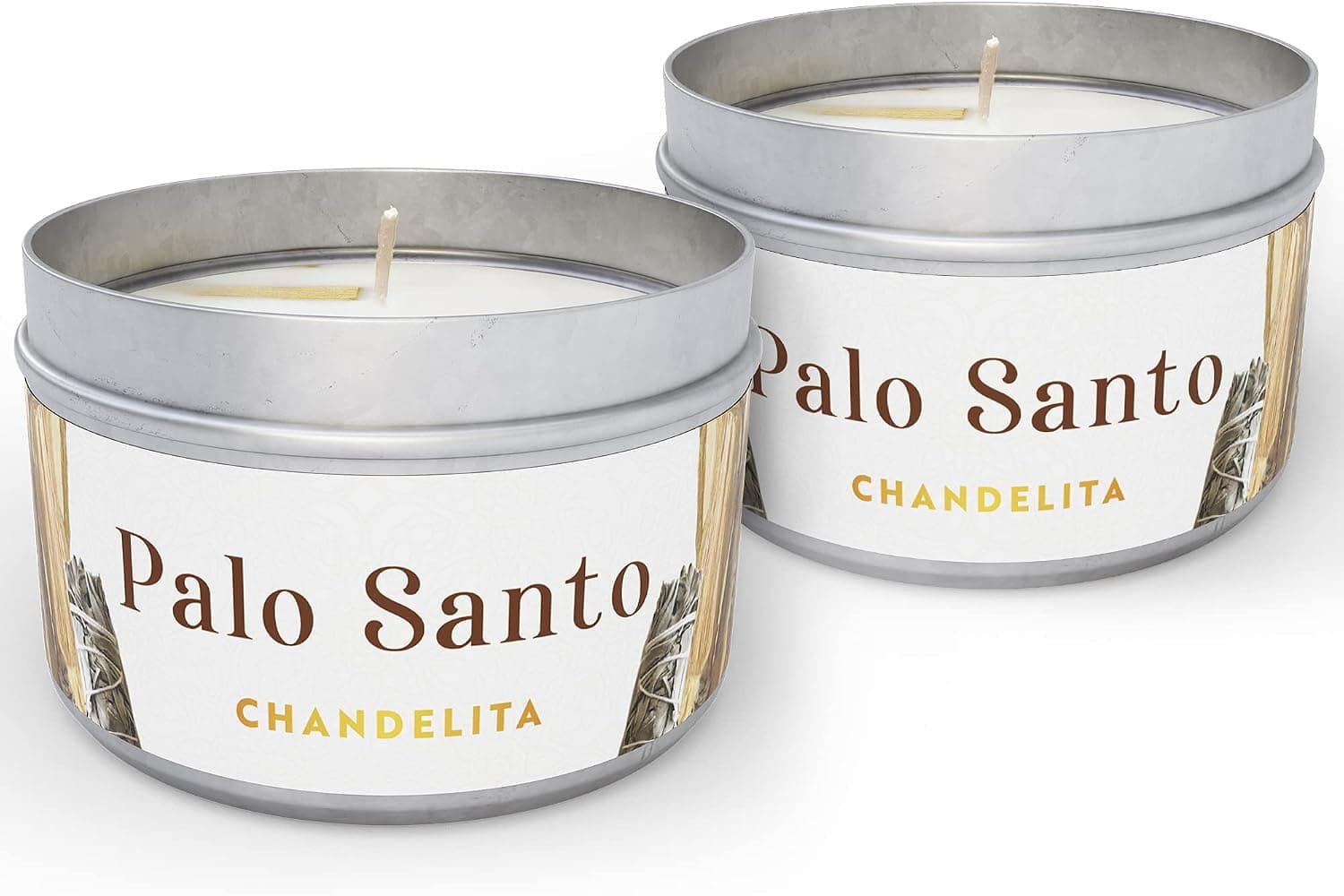 Bougie Parfumées au Palo Santo avec Cire de Soja pour Purification de l’Énergie, Nettoyage Spirituel, Relaxation, Méditation & Guérison des Chakras – Bougie Parfumée – Bougies Parfumée