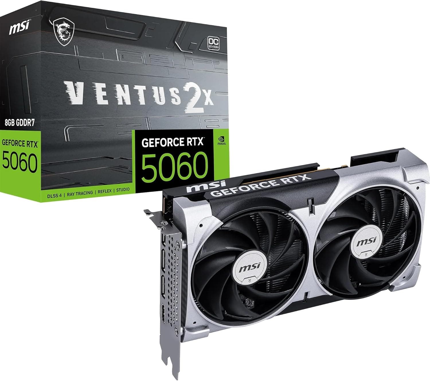 MSI NVIDIA GeForce RTX 5060 8G Ventus 2X OC Carte Graphique