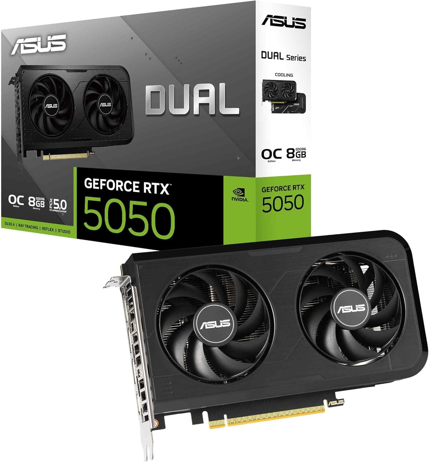 ASUS Dual GeForce RTX 5050 8GB GDDR6 OC Edition Carte Graphique Gaming