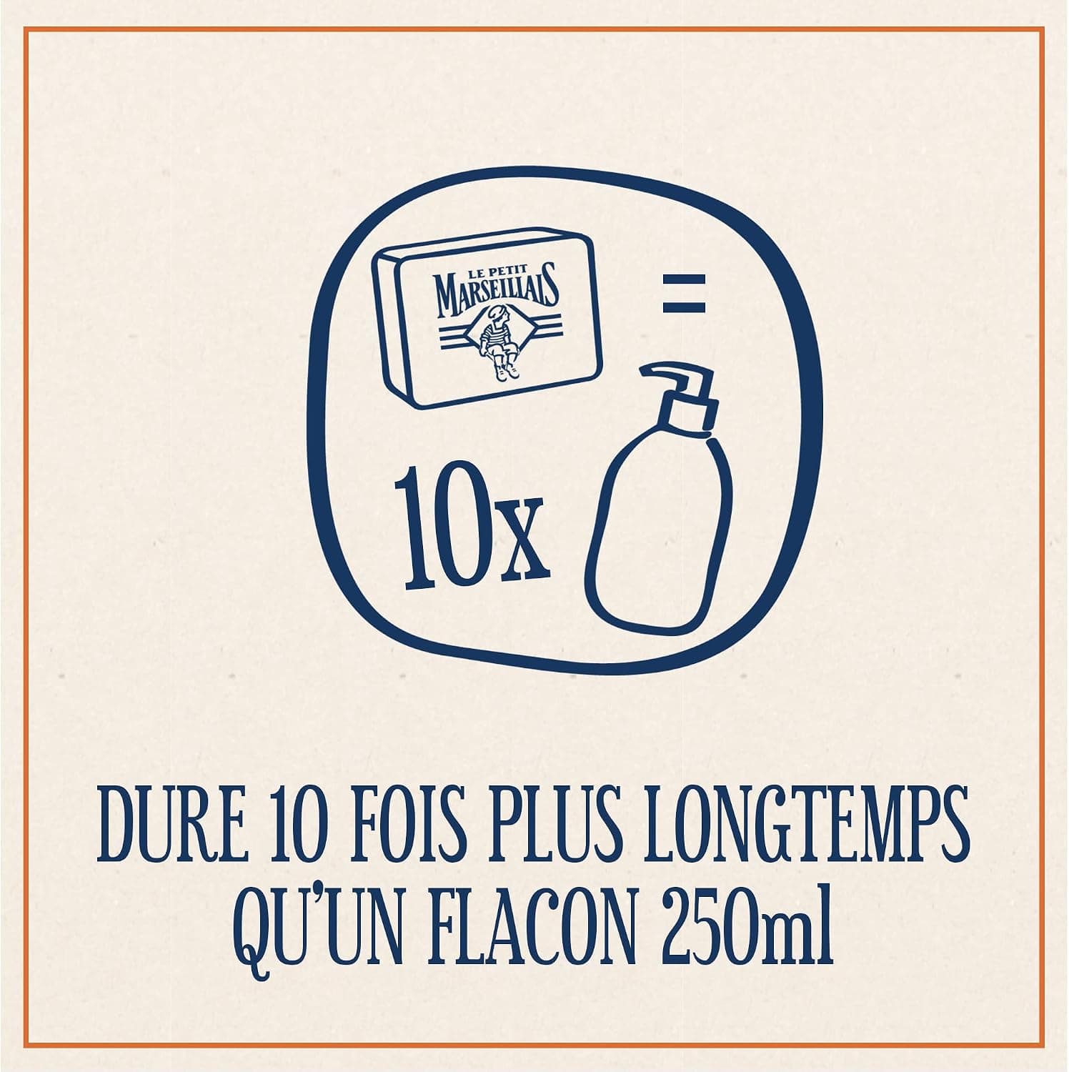 Le Petit Marseillais Savon à l'Ancienne Brut Sans Parfum, pain de 300 g