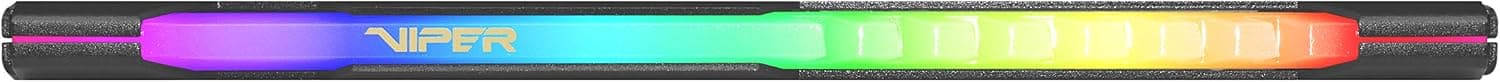 Patriot Memory Viper Elite DDR4 3200 16GB (1x16Go) C18 Module de Mémoire Haute Performance Eclairage LED RGB - Noir