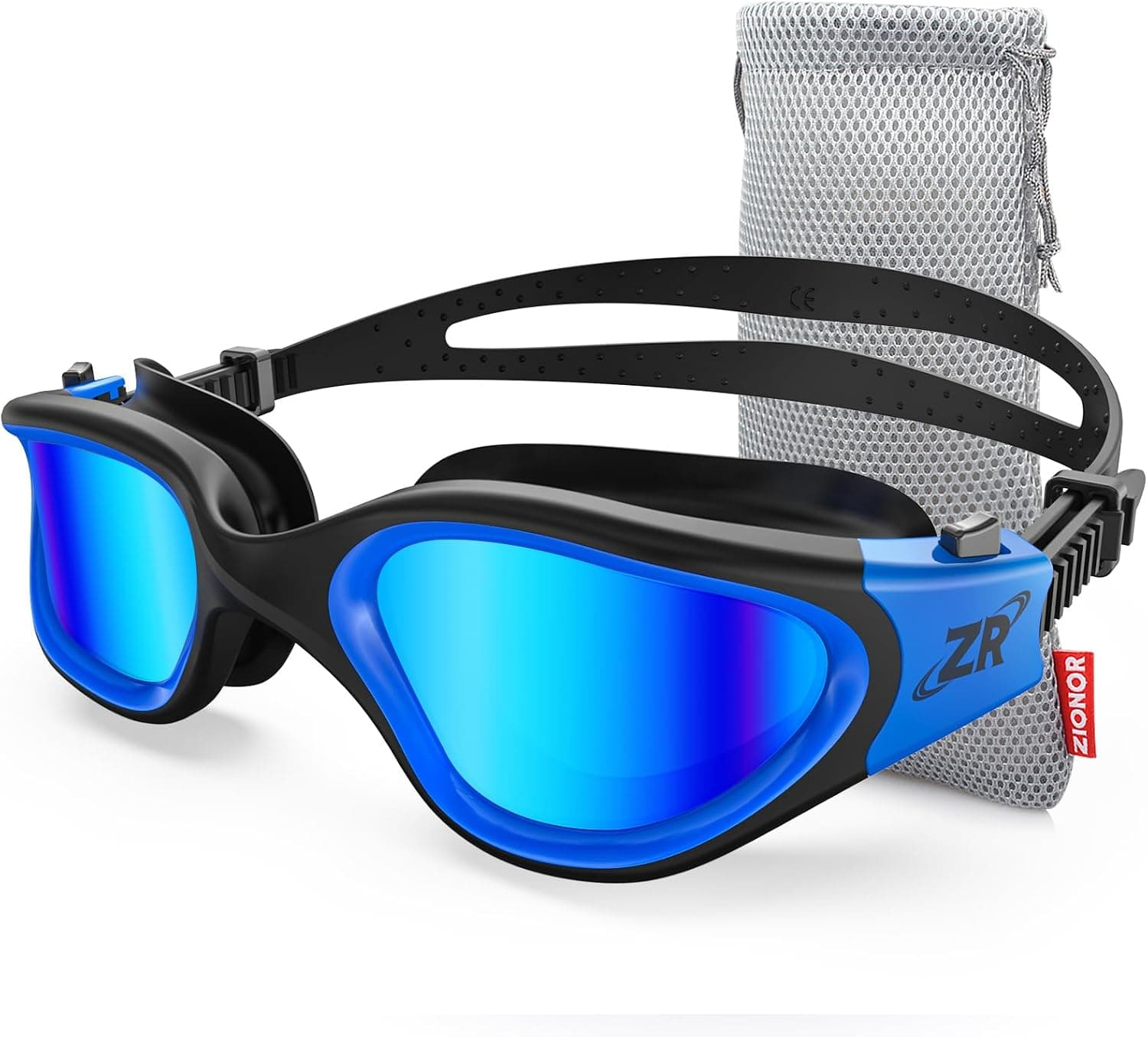 ZIONOR G1 Polarisées Mirror Lunettes de Natation pour Unisex Adulte Homme Femme, Anti Buée, 100% Anti UV Lunettes de Plongée