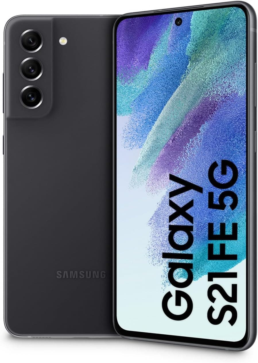 Samsung Galaxy S21 FE 128Go Smartphone Android 5G 8Go RAM AI Display 6.4" Dynamic AMOLED 2X Fotocamera 12MP 4.500 mAh (Gris)