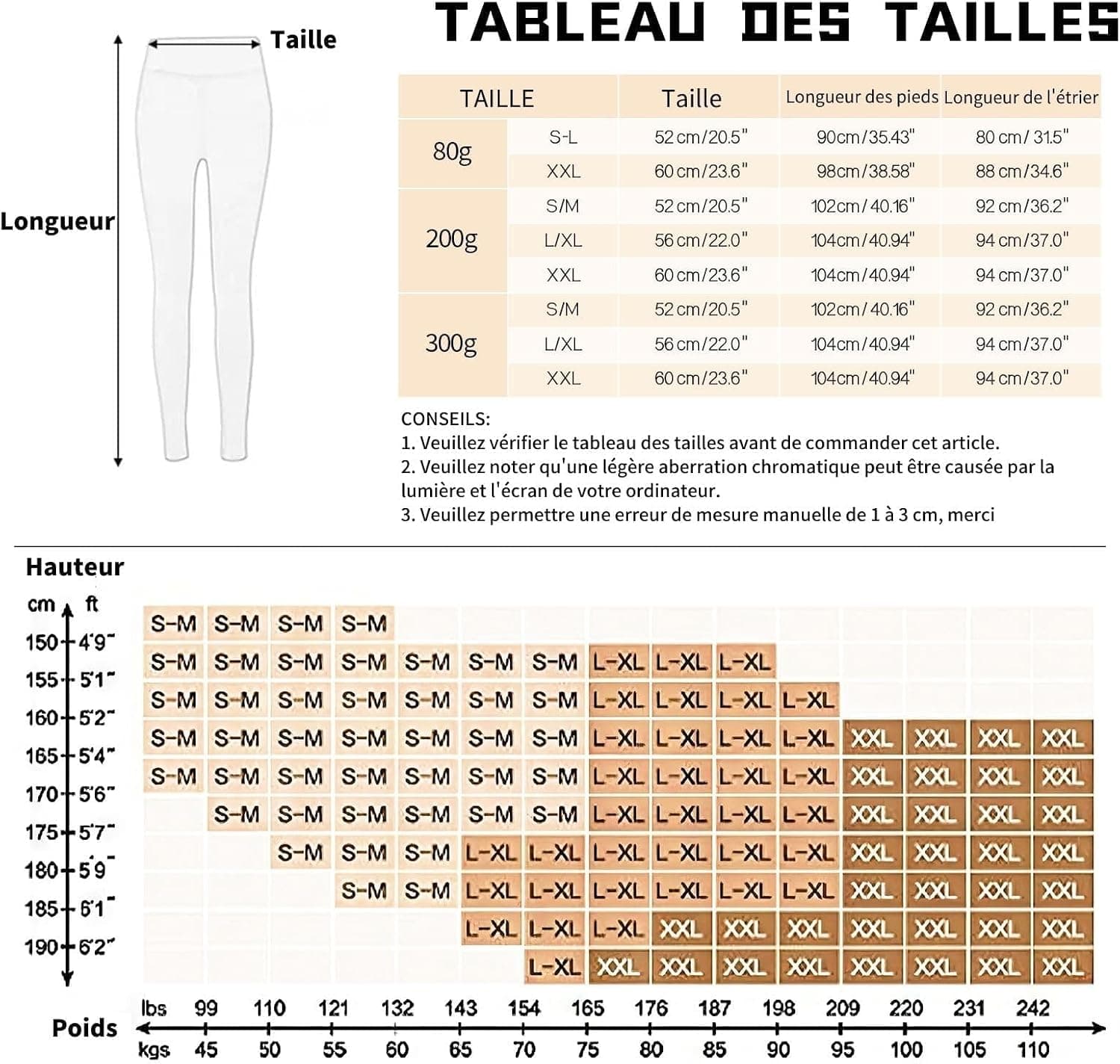 Puimentiua Collant Polaire Femme,éLasticité Legging Collant,Collants Grande Taille,leggings Polaire Femmes Effet Transparent Grande Taille S-M,L-XL,XXL Taille Leggings Femme Chaleureux