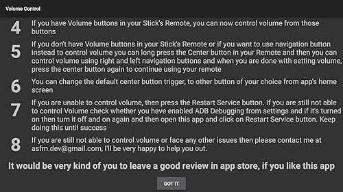 Volume Control
