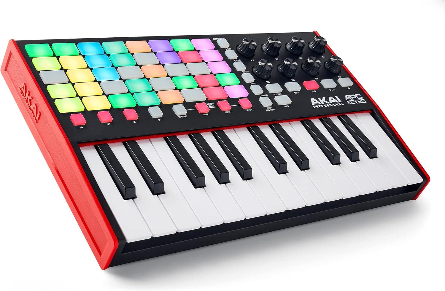 Akai Professional APC Key 25 MK2 Clavier MIDI USB 25 Touches | Touches Mini Sensibles à la Vélocité, 40 Pads RGB, 8 Boutons, Mappage 1:1 pour Ableton Live, Performance Live et Production