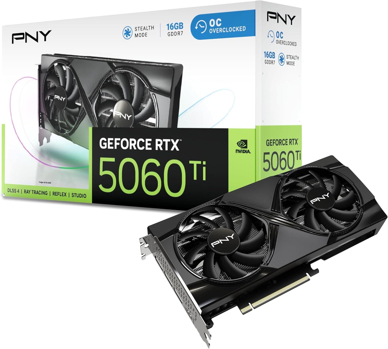PNY - Carte graphique - GeForce RTXTM 5060 Ti - 8GB - Overclocked Dual Fan DLSS 4