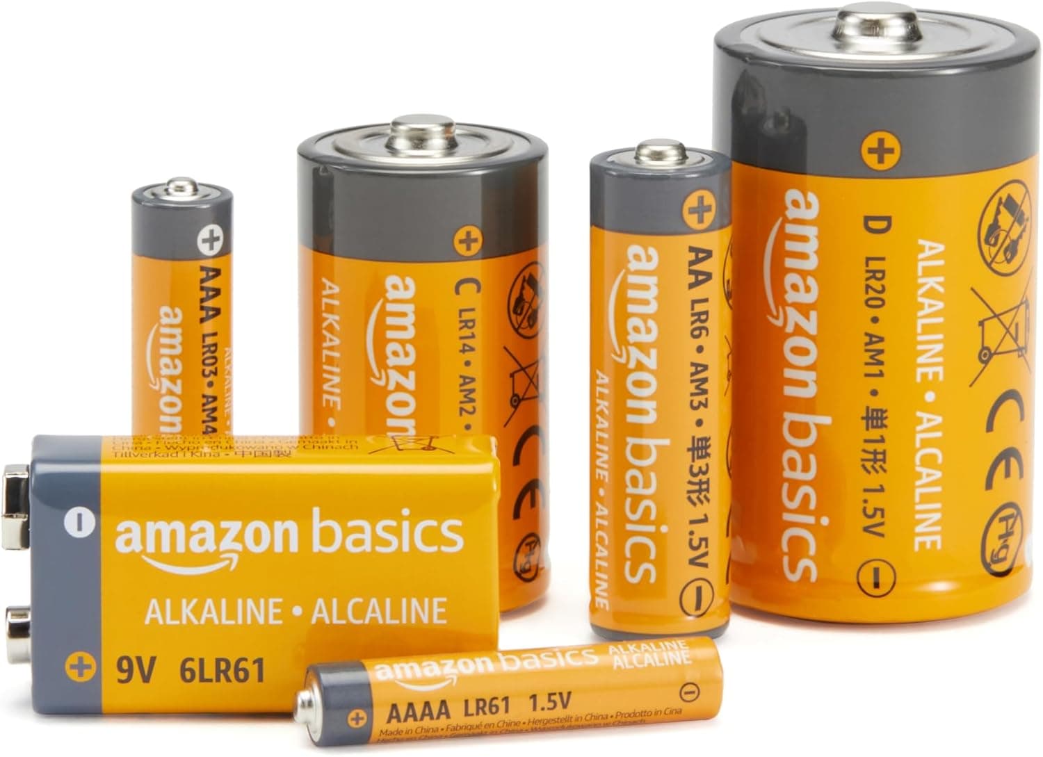 Amazon Basics Lot de 100 piles alcalines AA haute performance, 1,5 V, durée de conservation de 10 ans