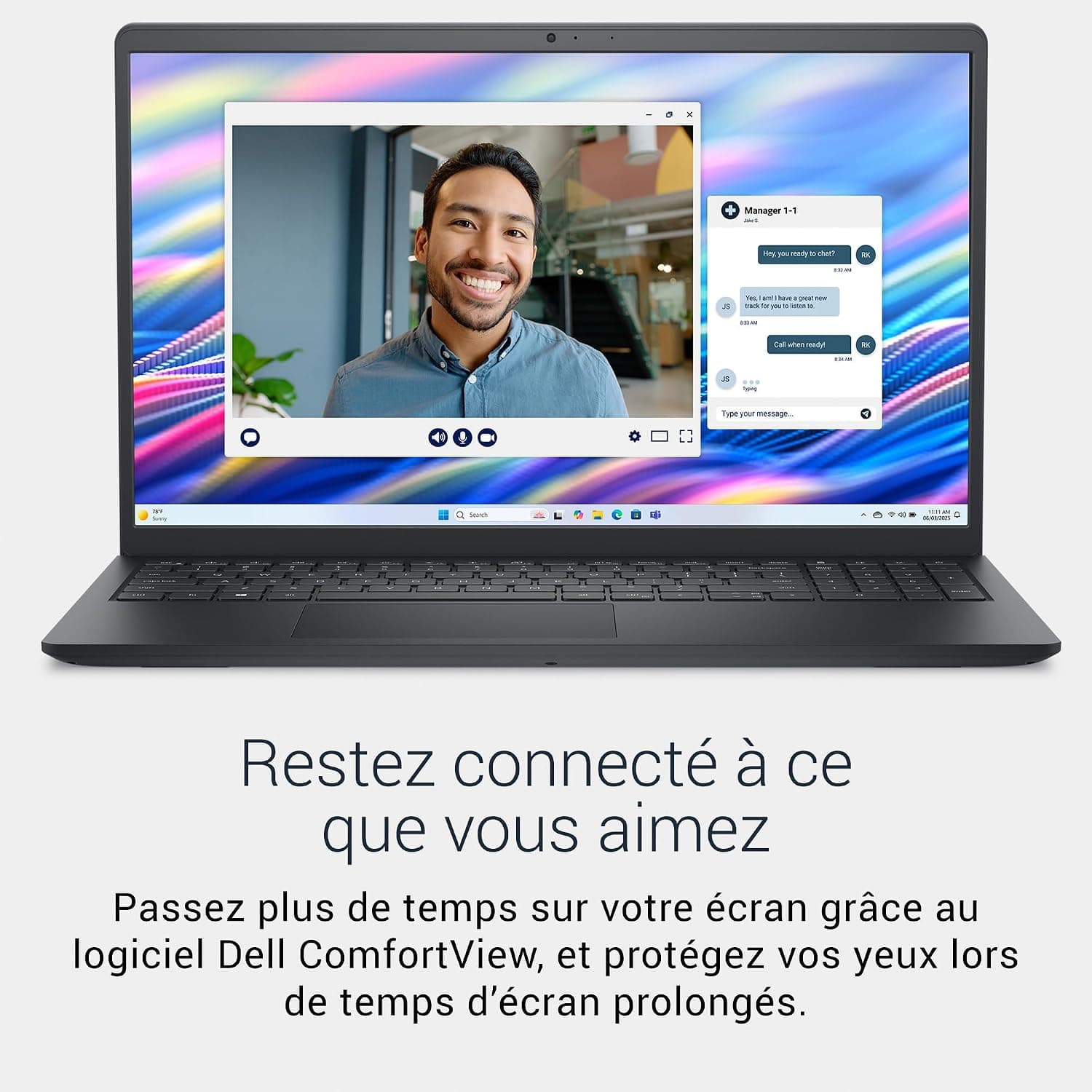 Dell 15 PC Portable Ordinateur Portable DC15250, FHD, Intel Core i5-1334U