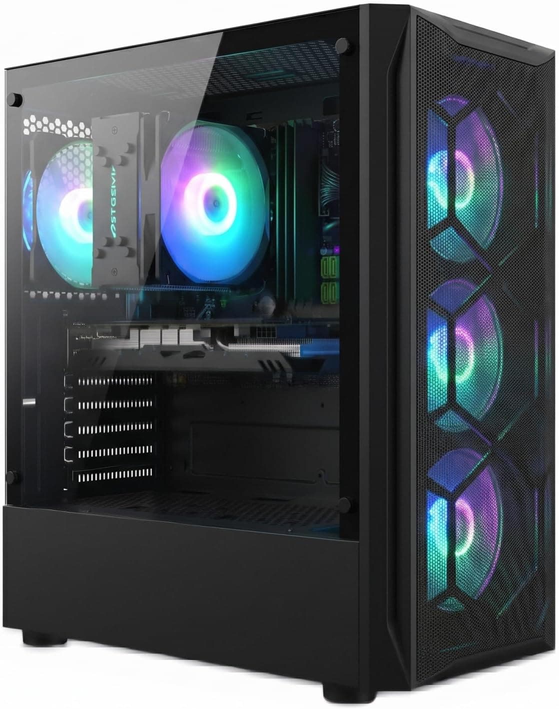 STGsivir PC Gamer Fixe, Core i7,RX 580 8G, 16G RAM, 512G SSD
