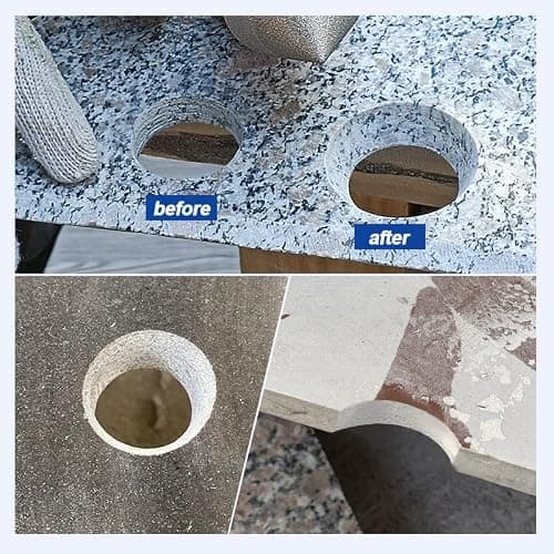Foret conique diamant pour carrelage 35mm–BRSCHNITTx perceuse électrique à tige hexagonale, foret biseauté pour façonner l'élargissement, nettoyer les trous existants de granit, marbre et porcelaine