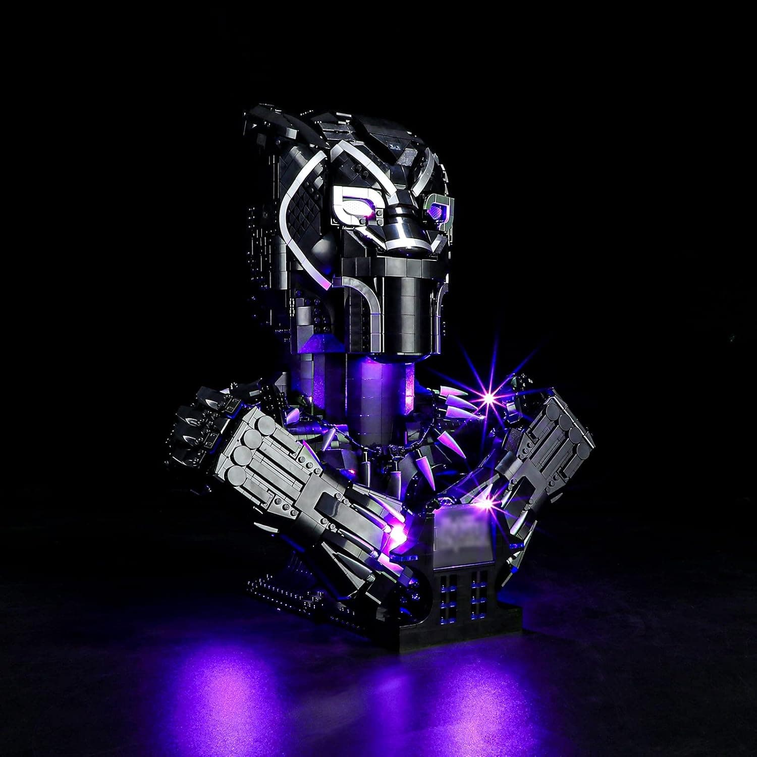 BRIKSMAX Kit d’éclairage à LED pour Lego Marvel Black Panther - Compatible with Lego 76215 Blocs de Construction Modèle- Pas inclure l’Ensemble Lego