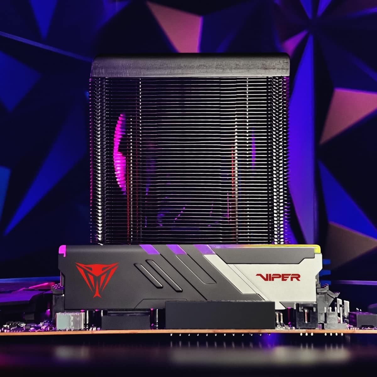 Patriot Viper Venom RGB DDR5 RAM 32 Go (2X16 Go) 6000MT/s CL30 UDIMM Desktop Gaming Memory Kit - PVVR532G600C30K