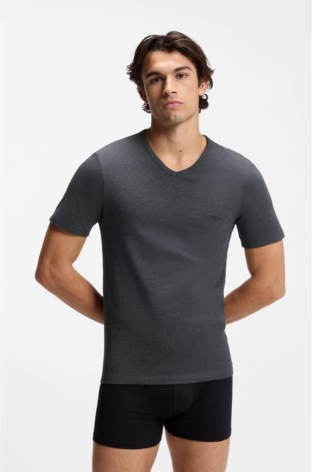 BOSS Hommes TShirtVN 3P Classic Lot de Trois t-Shirts en Coton à col V