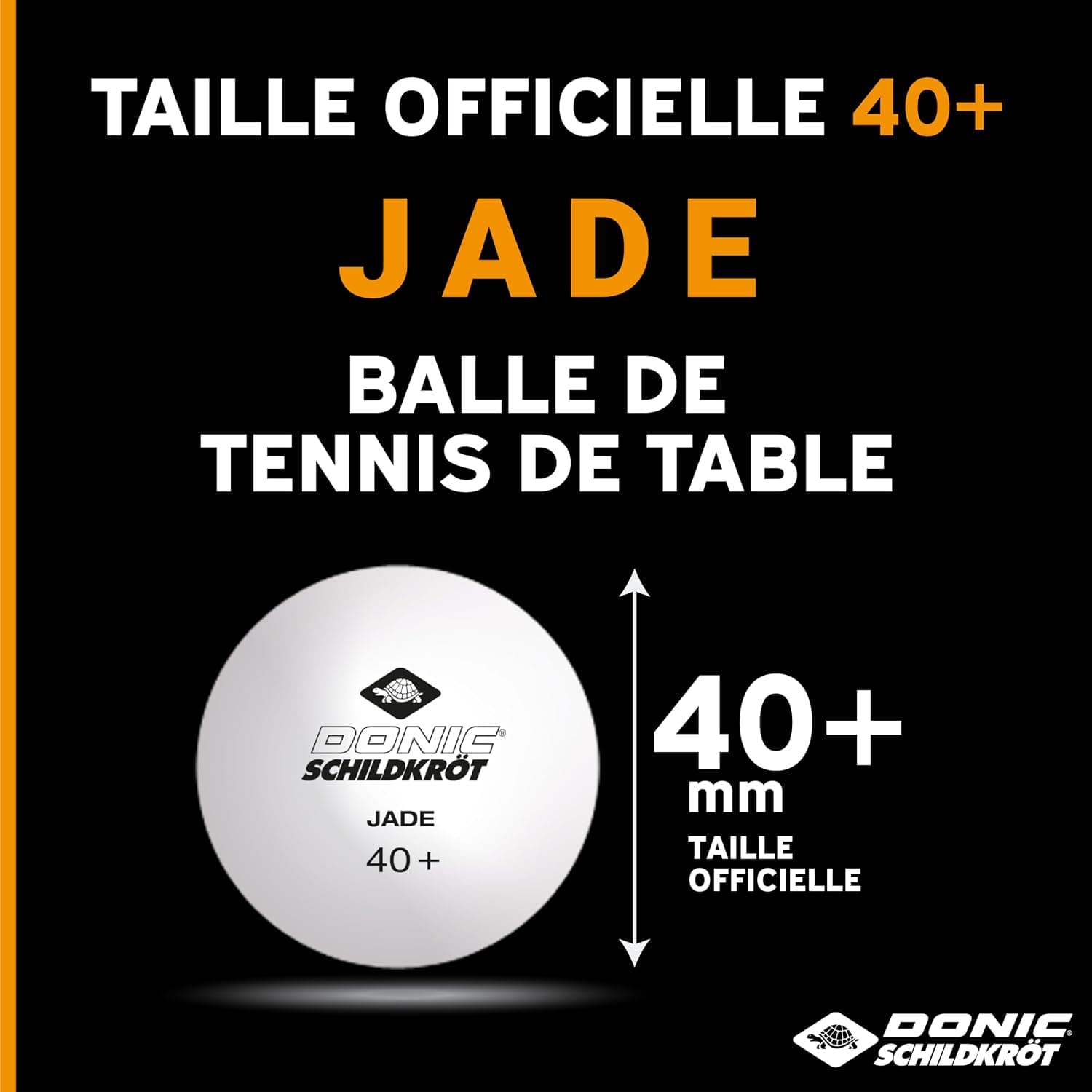 Donic-Schildkröt Balles de Tennis de Table Jade