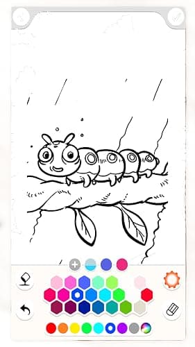 Insect Coloring Pages & Drawing App, Bugs and Nature Scenes, Educational Coloring