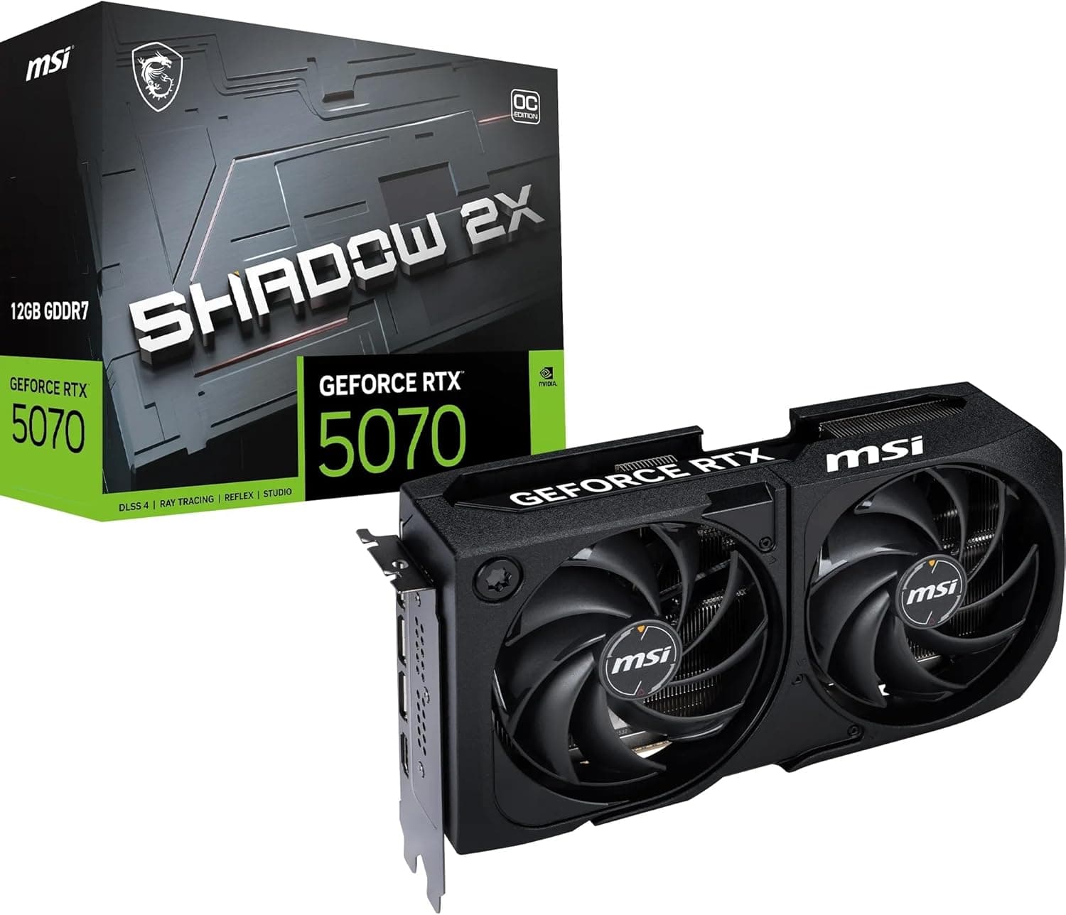 MSI NVIDIA GeForce RTX 5070 12G Shadow 2X OC Carte Graphique