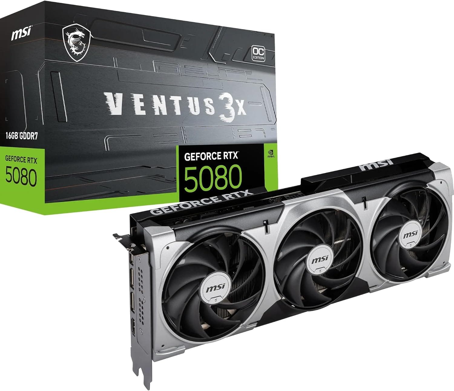 MSI NVIDIA GeForce RTX 5080 16G Ventus 3X OC Carte Graphique
