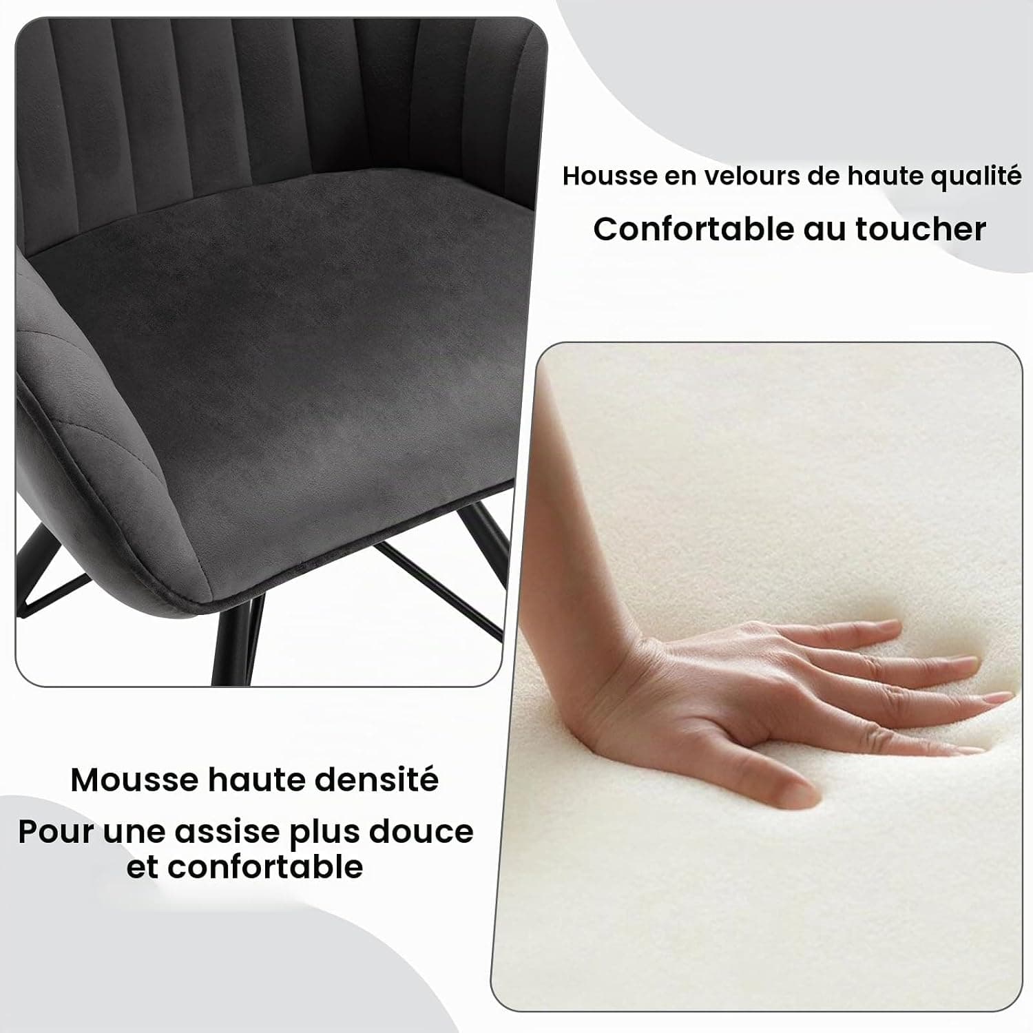 WOLTU Chaises de Salle à Manger Pivotantes