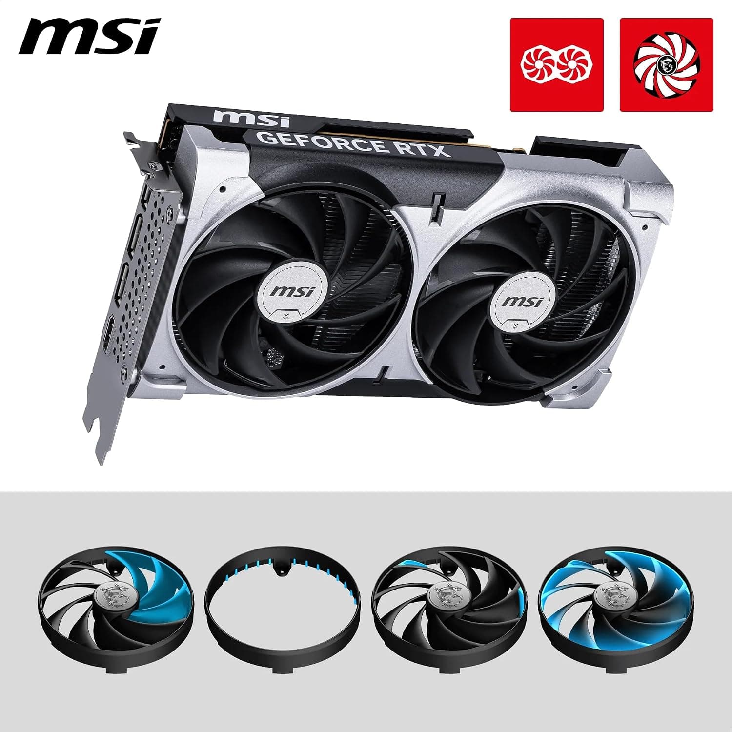 MSI NVIDIA GeForce RTX 5060 8G Ventus 2X OC Carte Graphique