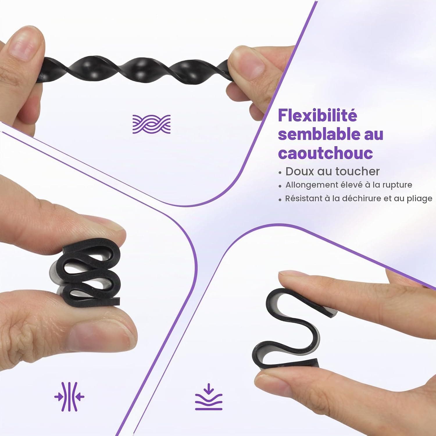 RESIONE Résine d'imprimante 3D flexible, 405nm Résine DLP LCD MSLA à durcissement UV Caoutchouc comme TPU comme résine photopolymère pour l'impression LCD (F69 Noir 1kg)