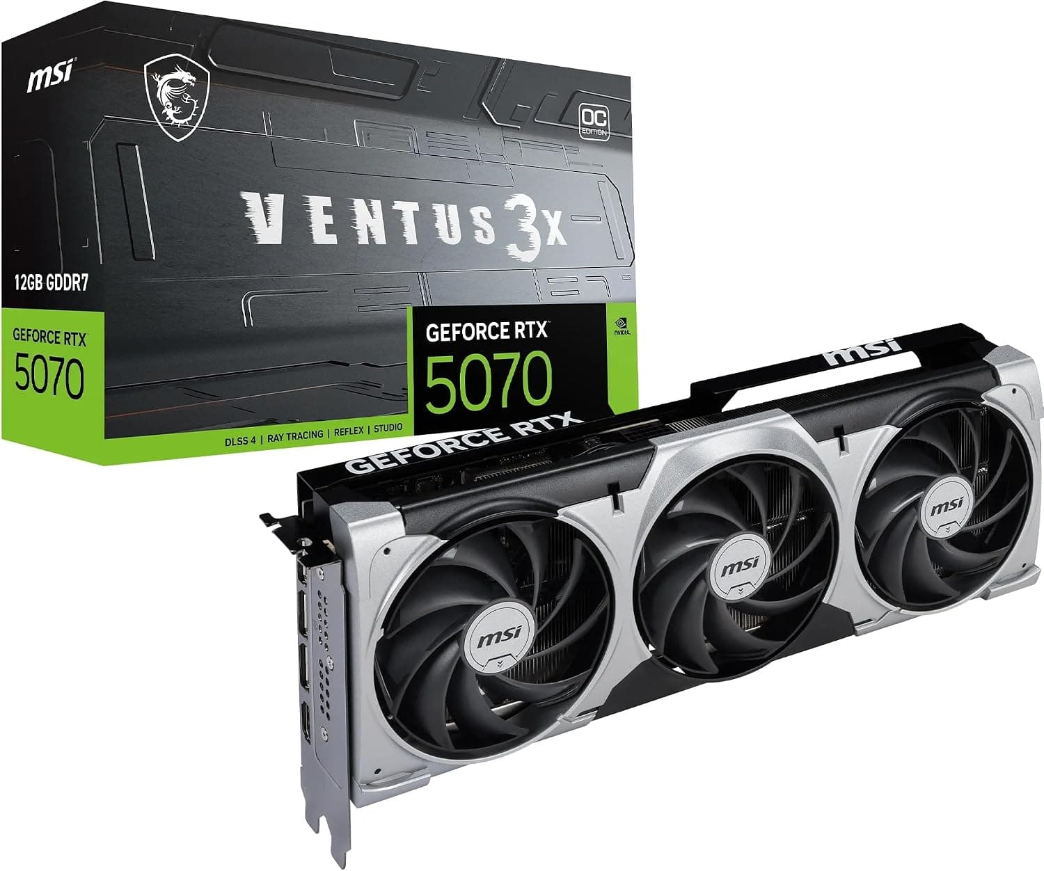 MSI NVIDIA GeForce RTX 5070 12G Ventus 3X OC Carte Graphique