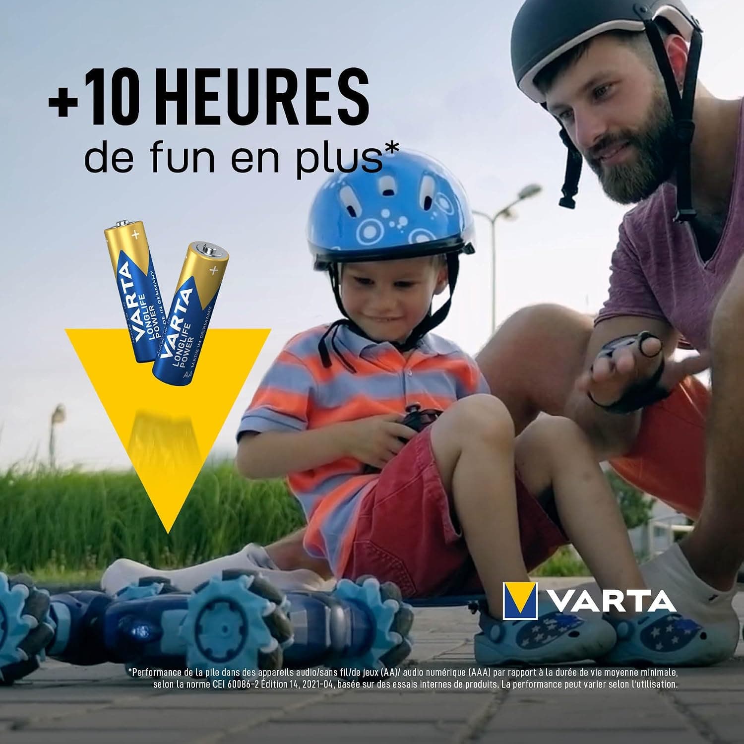 VARTA Piles AA, 10+10 (lot de 20), Longlife Power, Alcalines, 1,5V, emballage recyclé à 90%, adaptées aux jouets, souris sans fil, lampes de poche, Made in Germany | pile AA LR6, Made in Germany, conservation jusqu'à 10 ans, pour console de jeux, brosse à dents, souris ou manette