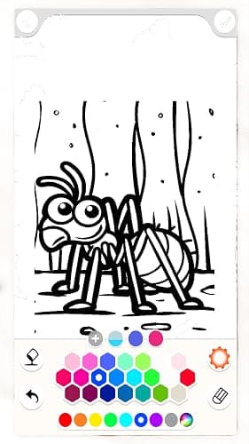 Insect Coloring Pages & Drawing App, Bugs and Nature Scenes, Educational Coloring