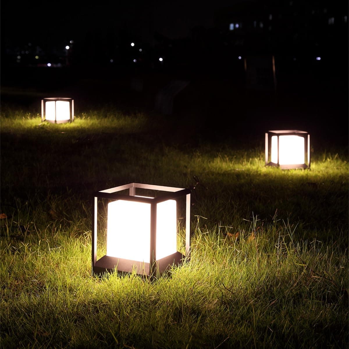 Budbuddy Lampe de Poteau Extérieur LED Noir 20W