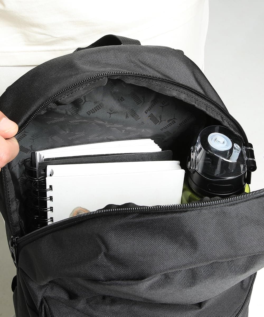 PUMA PUMA PHASE Backpack, Sacs à dos classiques Unisexe, PUMA Black-Gold-No.1 Logo, OSFA - 091164