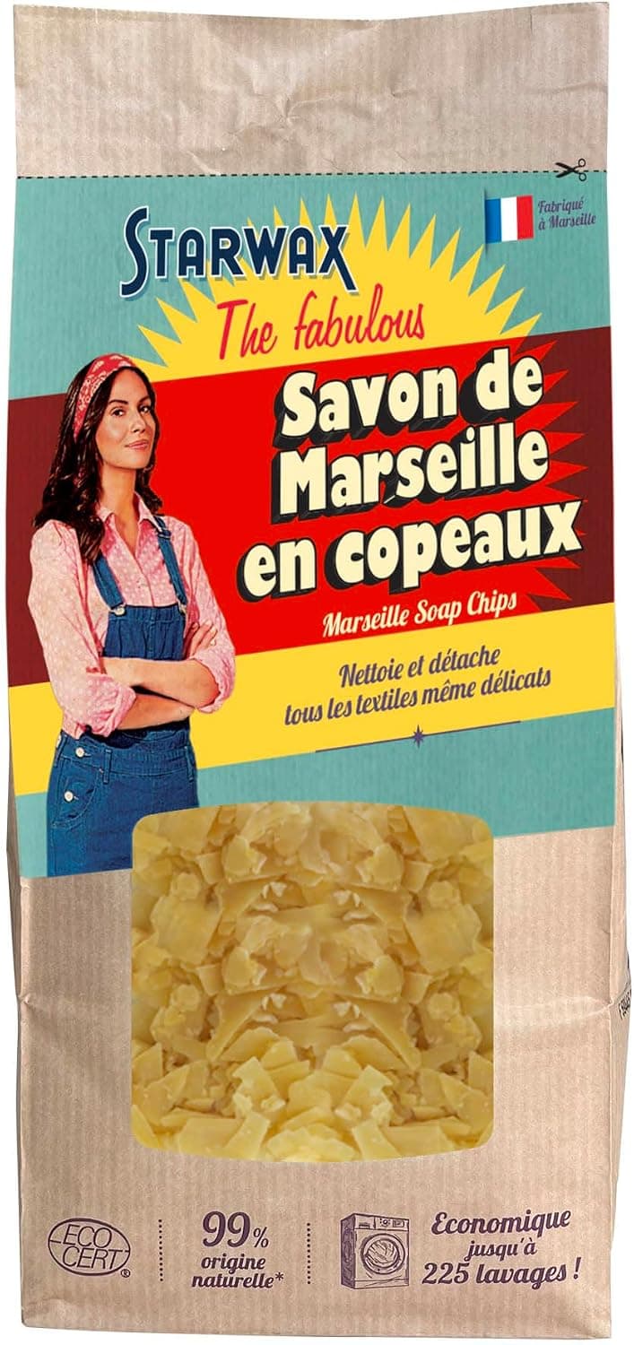STARWAX FABULOUS Savon de Marseille en Copeaux - 750g - Idéal pour Fabriquer sa Lessive Maison