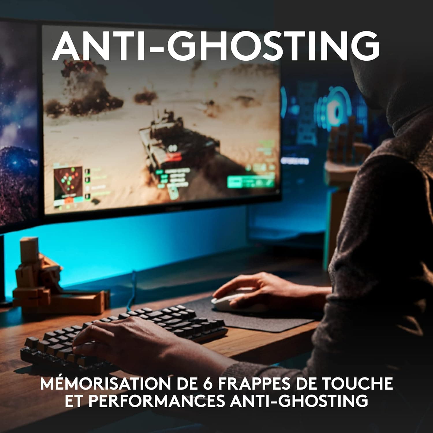 Logitech G G413 TKL SE Clavier Gamer Mécanique | Tastiera Compatta Retroilluminata con Switch Meccanici Tattili, Layout