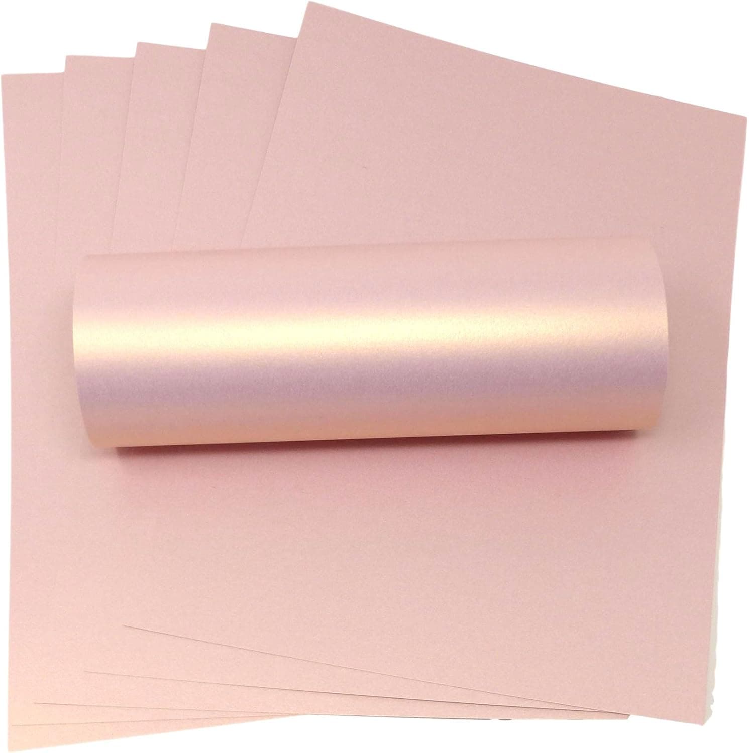 Papier décoratif double face A4 or rose nacré de 120 g/m2 (20)