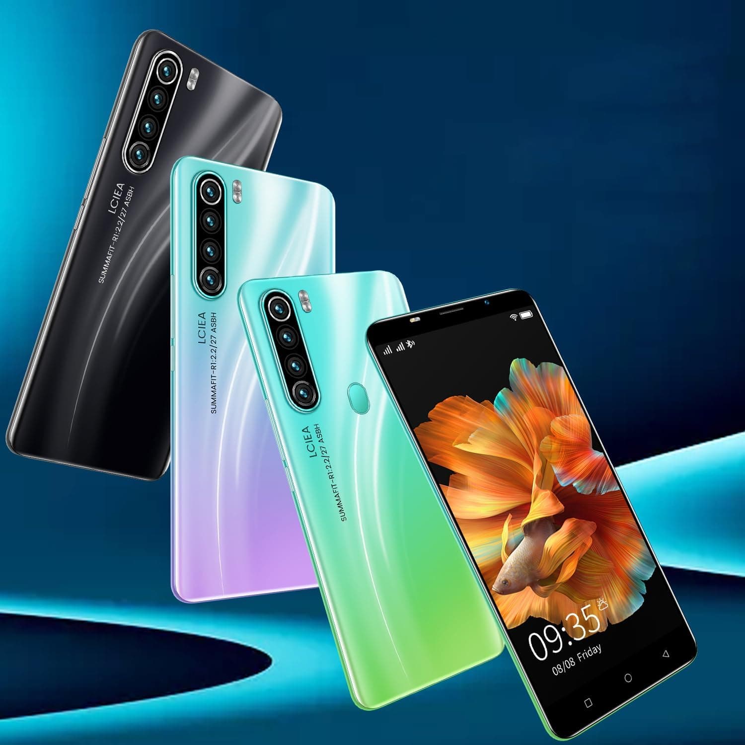 M80Pro Smartphone, écran 5.0”, Android OS, Téléphone Portable à Double SIM, 16 Go ROM, Double Caméra, Bluetooth, GPS, Wi-FI (M80Pro-Green)