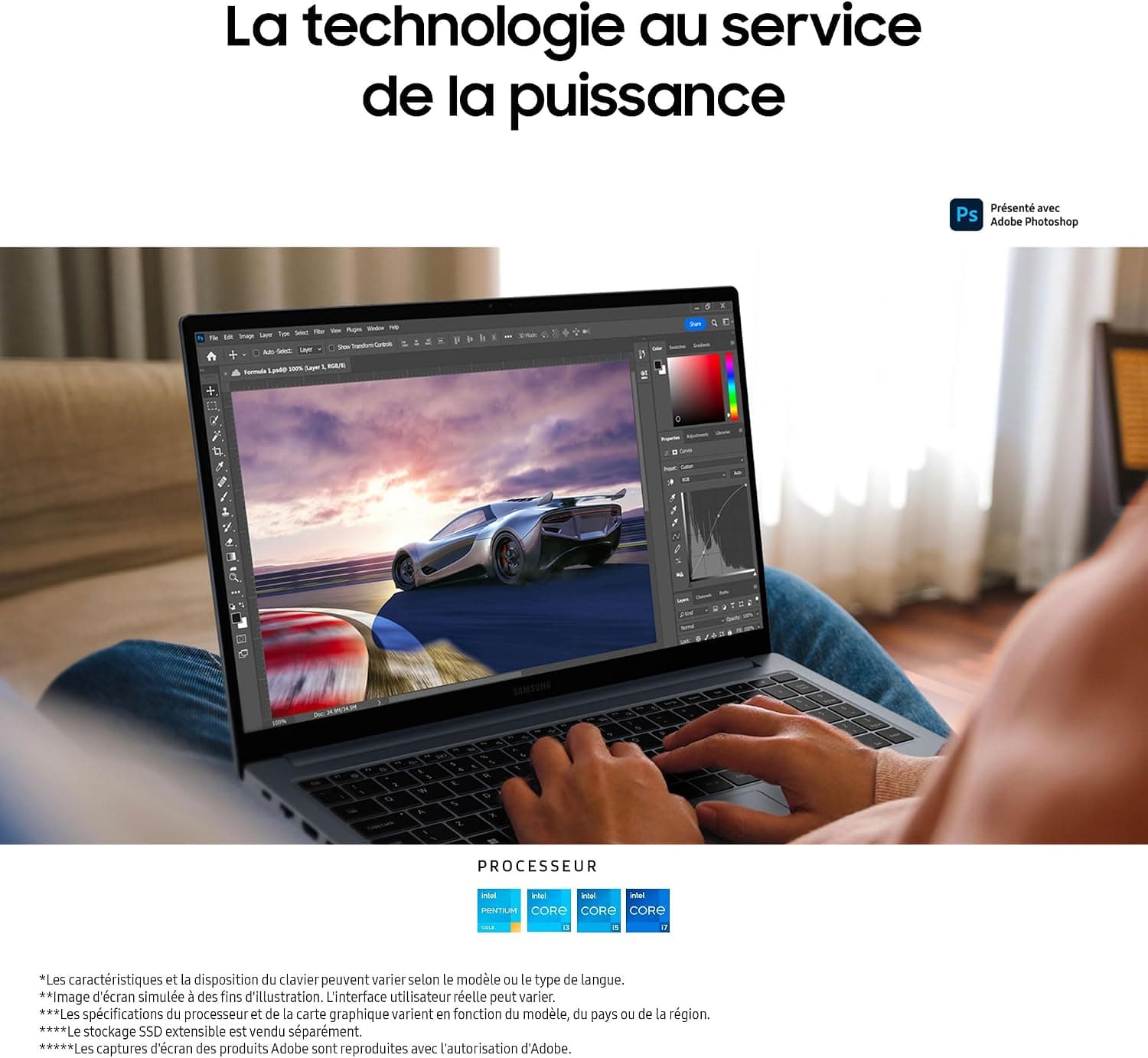 Samsung Galaxy Book4, Ordinateur Portable 15.6'', Intel Core i5, 8Go RAM, 256Go SSD, Clavier AZERTY FR, Gris
