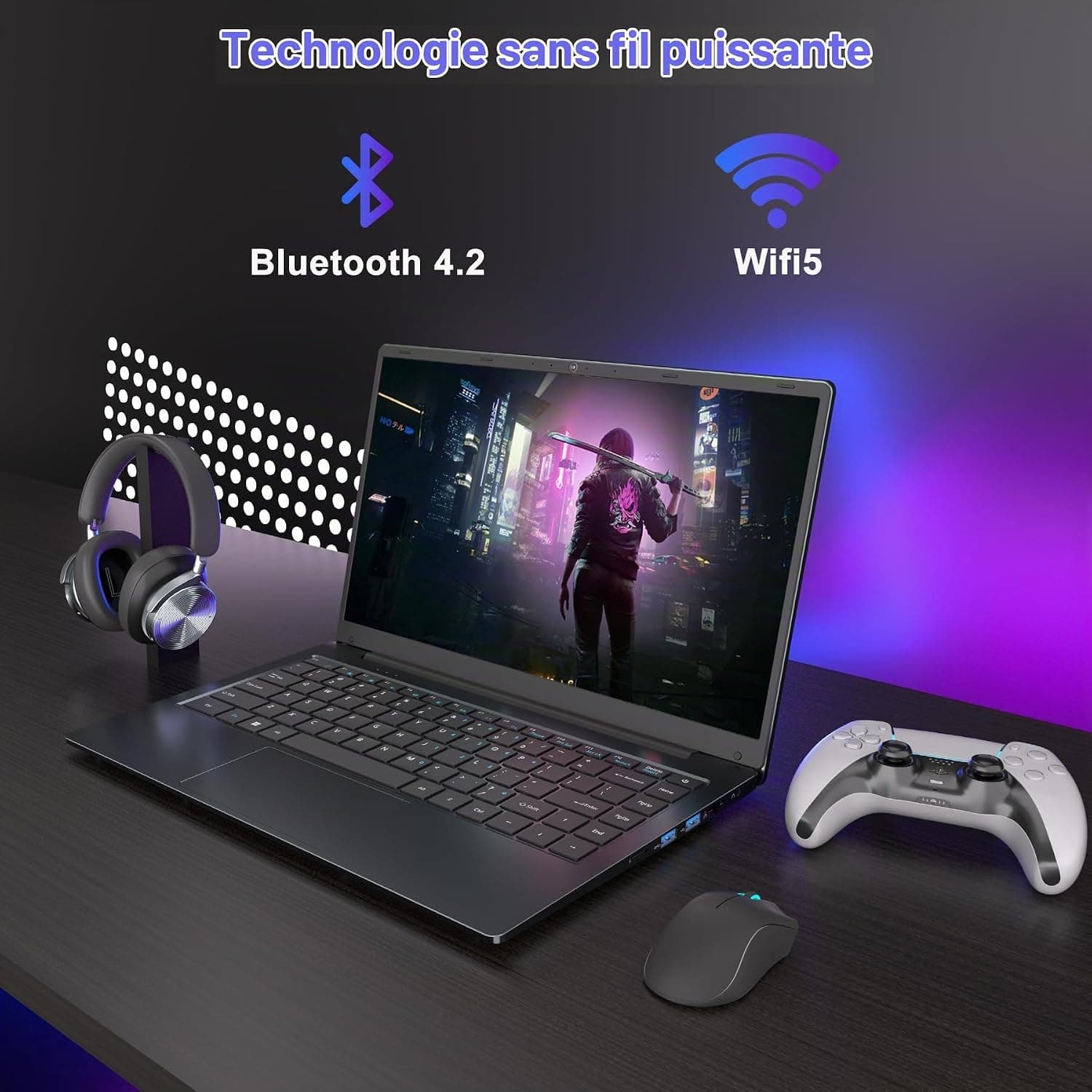 PC Portable 14 pouces FHD, Processeur Core i7, 8 Go RAM, 256 Go SSD
