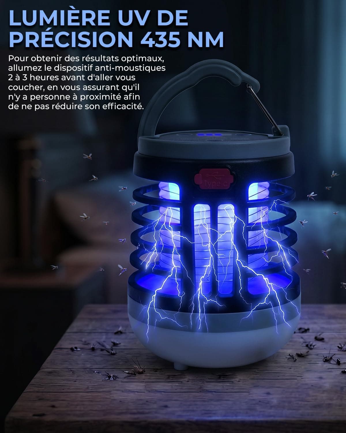Lustaled 3 in 1 Lampe Anti Moustique