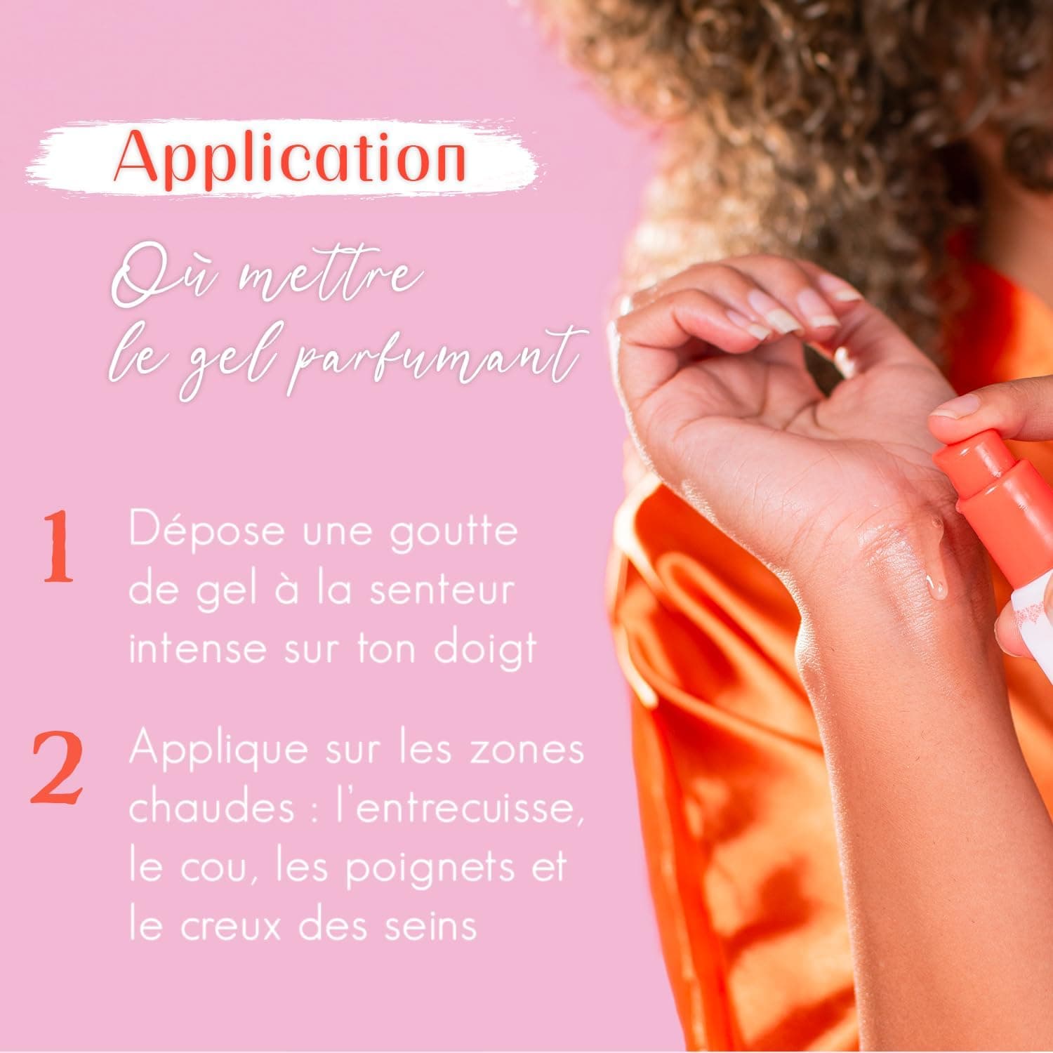 MUSC INTIME La Marque Officielle - Gel parfumant - Hot Peach - La Charmeuse - Soin Femme - Absorbe Les Odeurs Les Plus Intimes - Tenue 48h - Flacon Pompe - 30ml