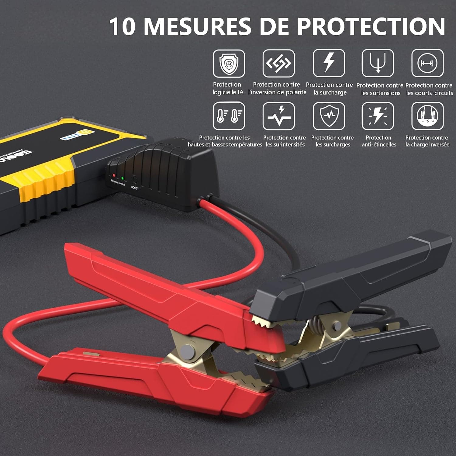 GOOLOO GP4000 Booster Batterie 4000A,12V Jump Starter