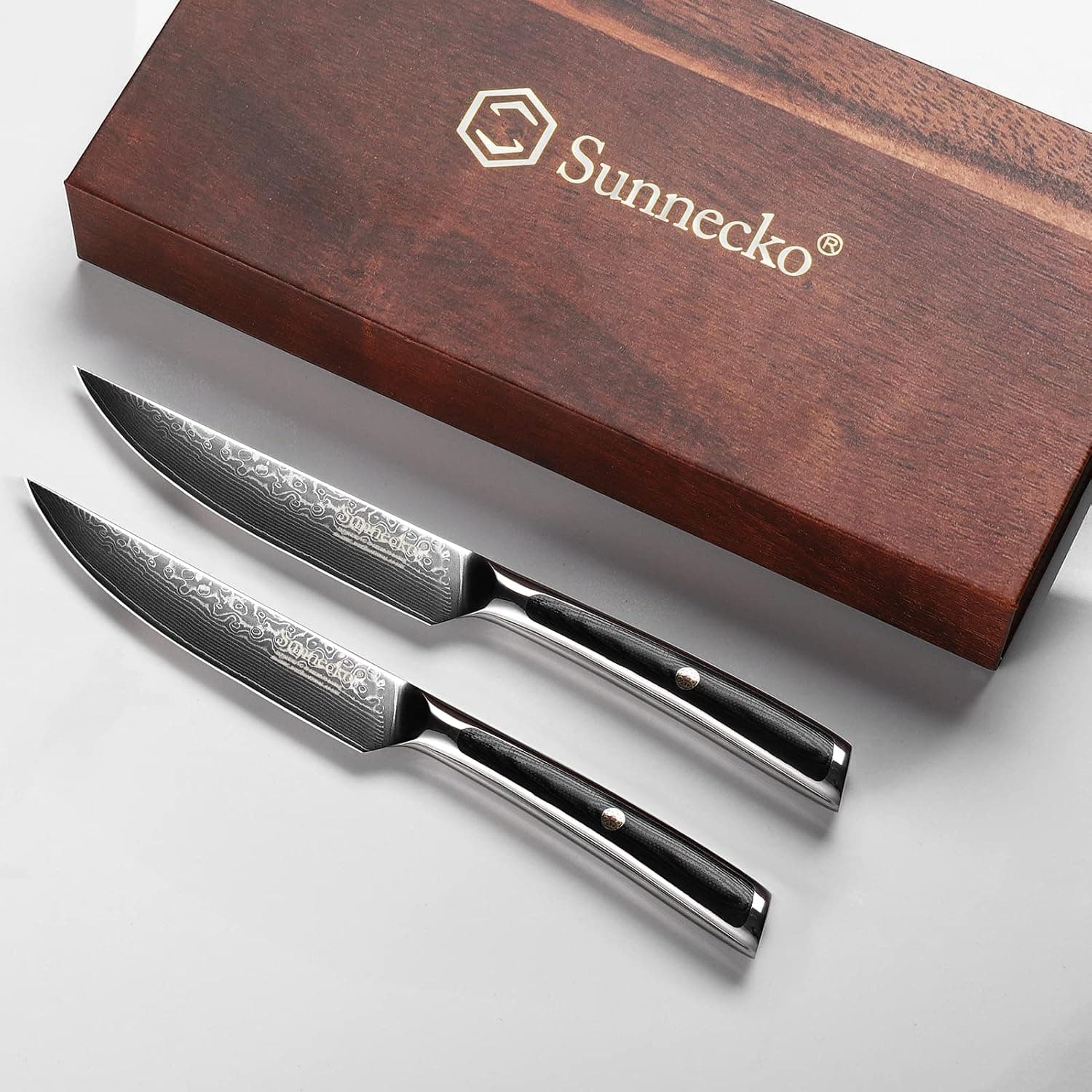 Sunnecko Set Couteau Cuisine Viande 13cm