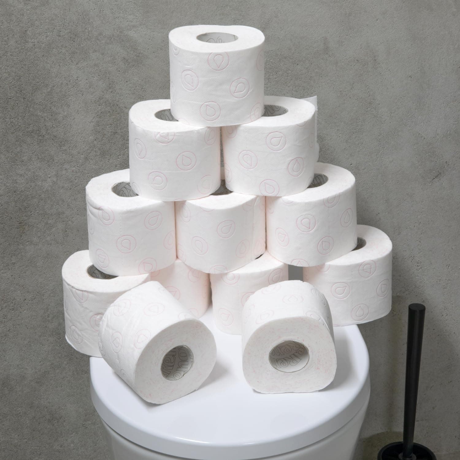 Renova Papier Hygiénique Deco|12 rouleaux|Décoré|Confort|4 plis (Lot de 2)