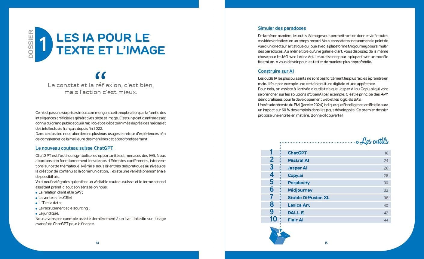 La Petite Boîte à Outils des IA génératives pour créer du contenu: 36 outils clés en main et 4 plans d'action